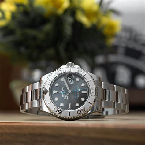 rolex yacht master 37 rhodium.